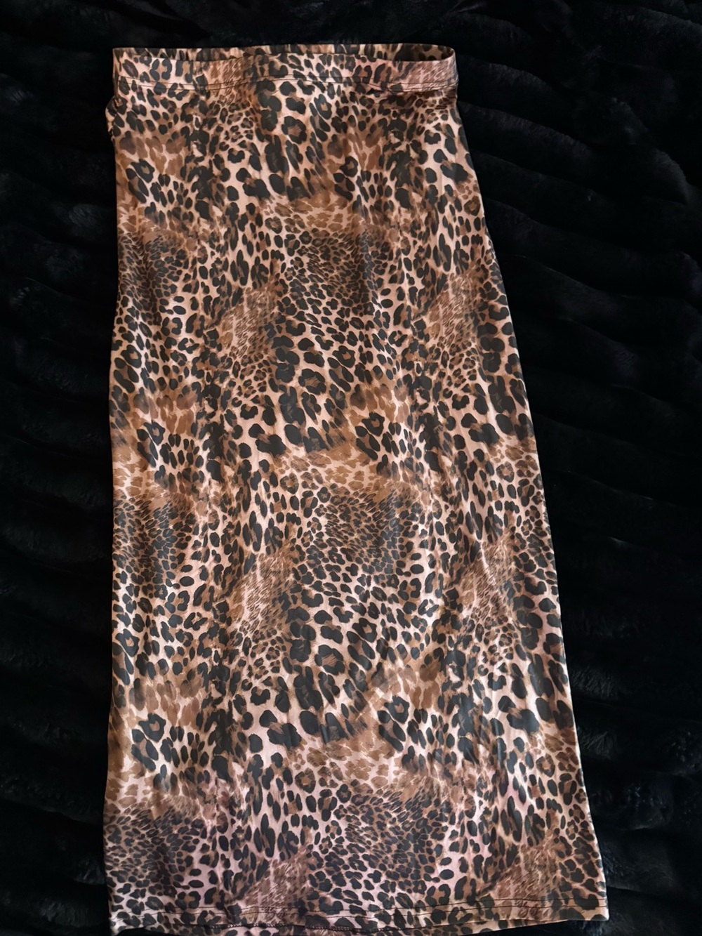 Leopard Print Maxi Skirt - Brown - Picture 3 of 3